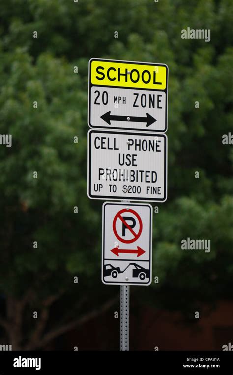 School Zone Speed Limit Sign