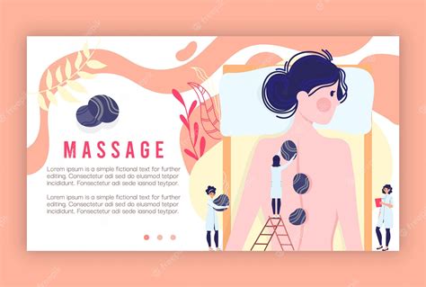 Procédures De Massage Service Illustration Vectorielle Dessin Animé