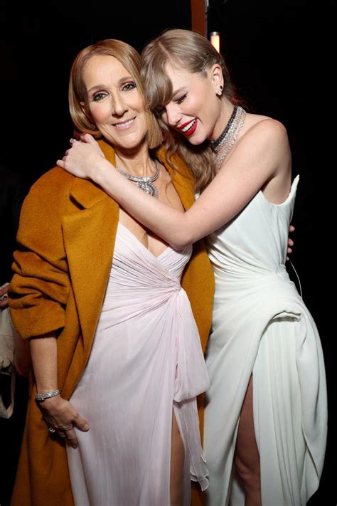 Taylor Swift Hugs Céline Dion Backstage After Awkward Moment Onstage At