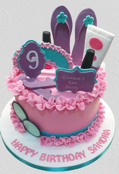 Girls Spa Birthday Cakecb Nc Cake Boutique