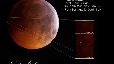 Eclissi Lunare Fotografato Dal Capoluogo L Impatto Di Un Meteorite