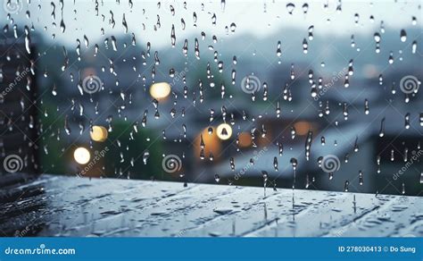 Rain on the roof stock illustration. Illustration of simplicity - 278030413