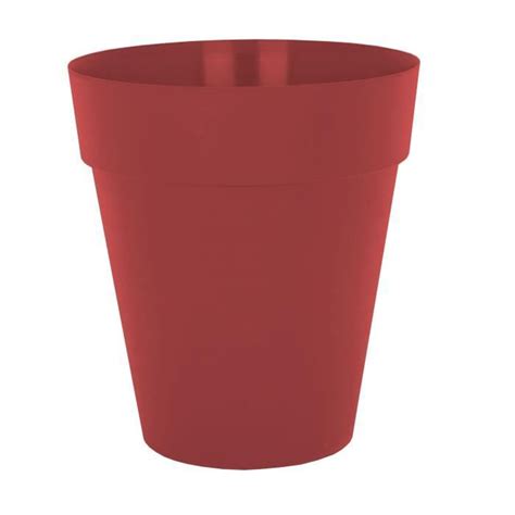 ARTEVASI Pot de fleurs Capri haut 56 cm Rouge foncé Cdiscount Jardin