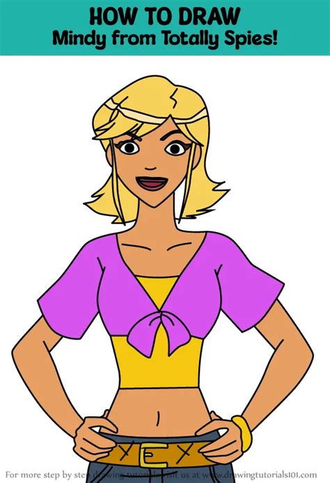 How To Draw Mindy From Totally Spies Totally Spies Step By Step