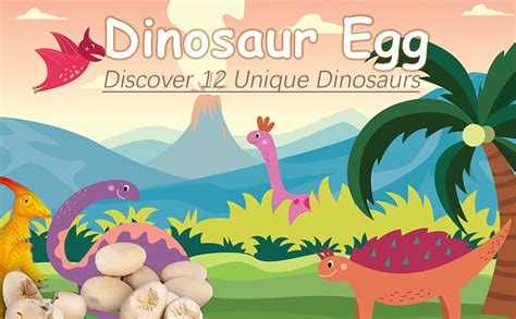 Jokooan Uova Di Dinosauro 12 Pcs Scopri 12 Diversi Dinosauri Uova Di