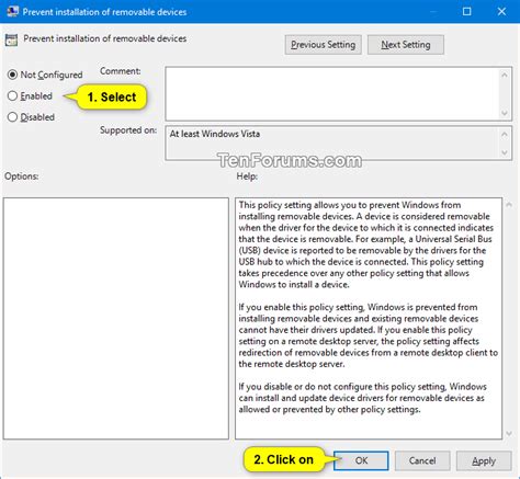 Enable or Disable Installation of Removable Devices in Windows | Tutorials