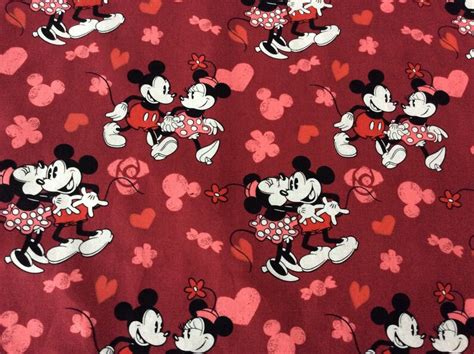 Mickey And Minnie Mouse Valentine Placemats Set Of 2 Disney Etsy