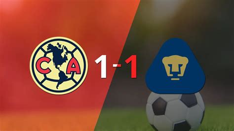 Club América Y Pumas Unam Se Reparten Los Puntos Y Empatan 1 1 Infobae