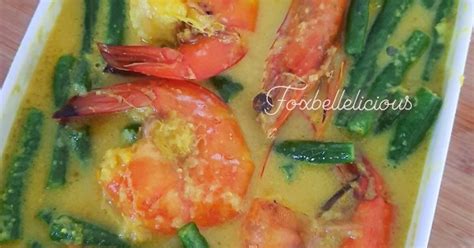 Resep Gulai Udang Kacang Panjang Oleh Foxbellelicious Cookpad