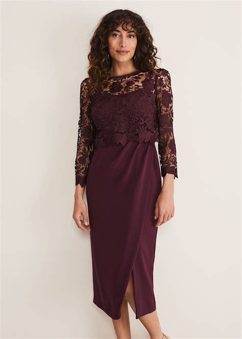 Adeline Double Layer Lace Dress Phase Eight Uk