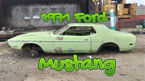 1971 Ford Mustang Meets My CAR CRUSHER Gets CRUSHED FLAT YouTube