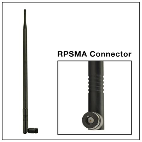 Hi Gain 7dbi Wifi Antenna With Male Rpsma