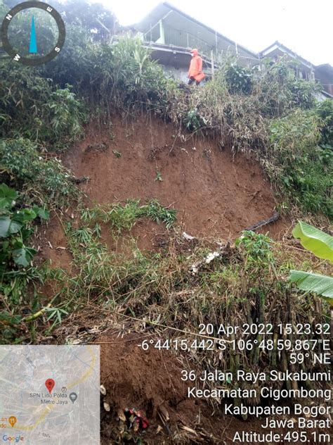 Tanah Longsor Di Kecamatan Cigombong Bpbd Kabupaten Bogor