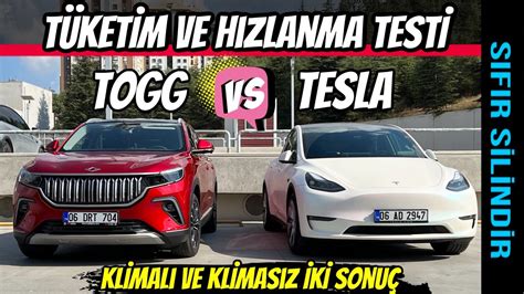 Togg Vs Tesla Uzun Yol T Ketim Ve H Zlanma Testi Klimal Ve Klimas Z