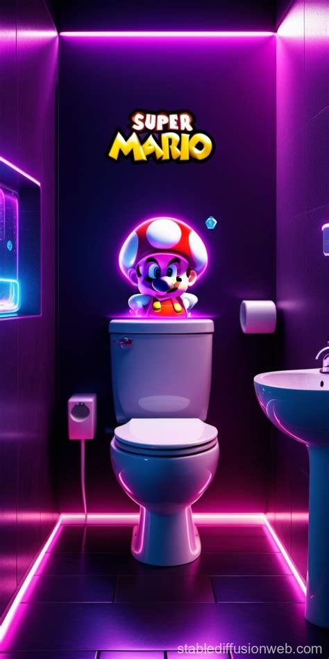 Mario S Fiery Skibidi Toilet Adventure Stable Diffusion Online