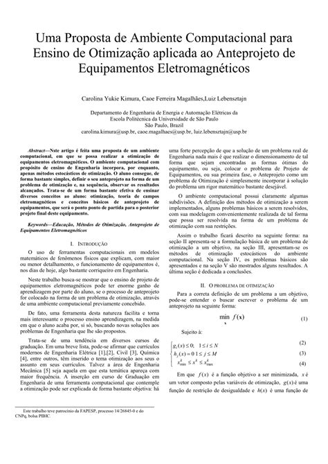 PDF Uma Proposta de Ambiente Computacional para Ensino de Otimização