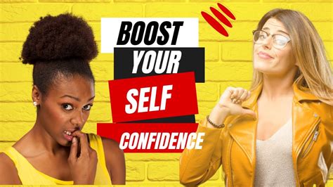 20 Ways To Boost Your Self Confidence Youtube