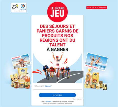 Jeu Tour De Nos R Gions Leclerc Plus De Millions De Cadeaux Gagner