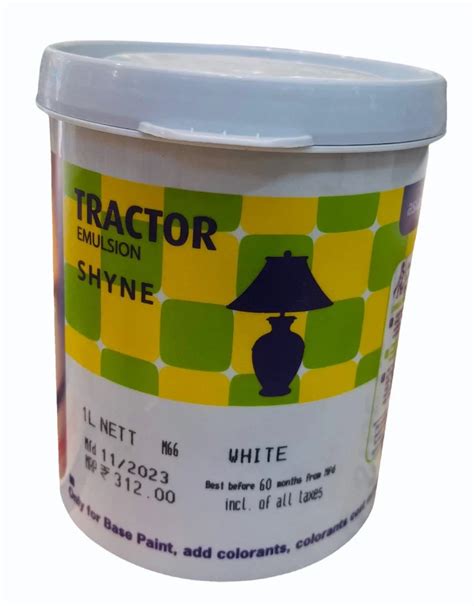 Asian White Tractor Emulsion Shyne Paint 1 Ltr At Rs 210 Litre In