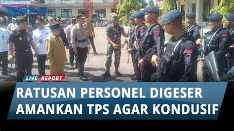 Ratusan Personel Digeser Amankan Tps Kapolres Jamin Pemungutan Suara