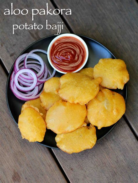 Aloo Pakora Recipe Potato Pakora Recipe Aloo Bajji Or Potato Bajji