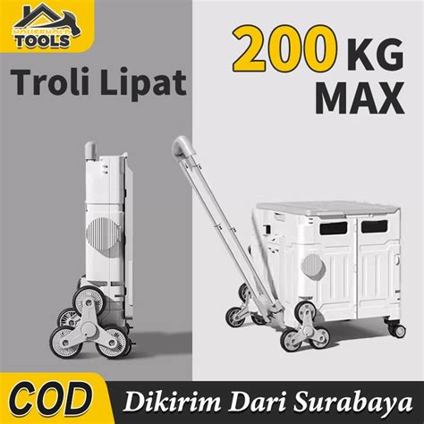 Jual Troli Barang Rak Troli Keranjang Belanja Troli Portabel Rumah