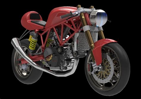 DUCATI CAFE RACER NAKED DESMO DESIGN