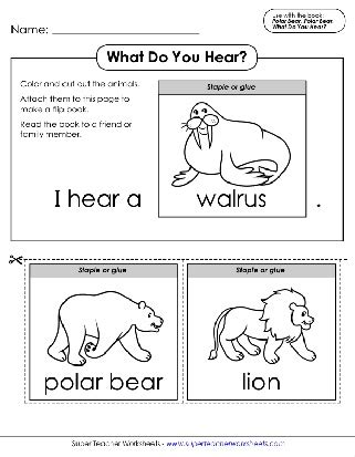 Polar Bear, Polar Bear, What Do You Hear? (Printables)