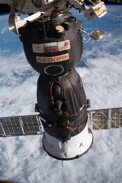 The Soyuz Ms Crew Ship Docked To The Rassvet Module Flickr