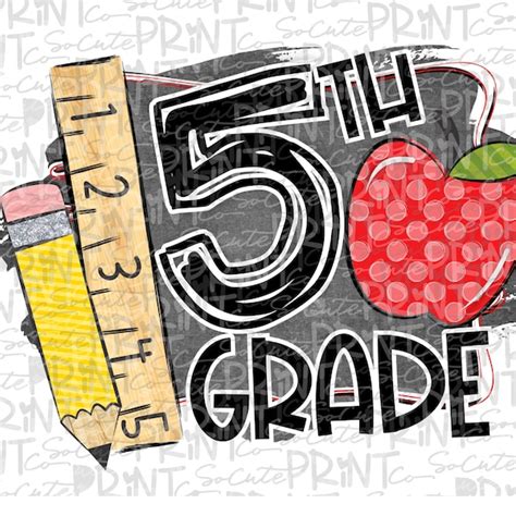 Fifth Grade Clipart - Etsy