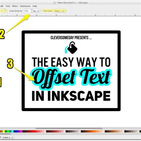 Offset Text In Inkscape The Easy Way Cricut Tutorials Cricut Book