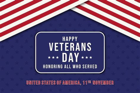 Veterans day flag america vector design background 11643986 Vector Art ...