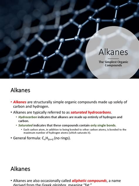 An Overview of Alkanes: Structure, Nomenclature, Properties, and ...