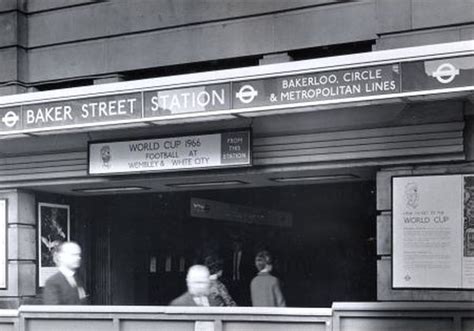 Bw Print Baker Street Underground Station Entrance By H K Nolan 15