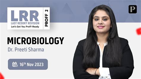 LRR Proff 2 Microbiology By Dr Preeti Sharma YouTube