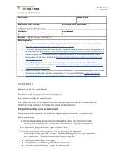 Actividad Admi F Docx Profesional Reporte Nombre Matr Cula