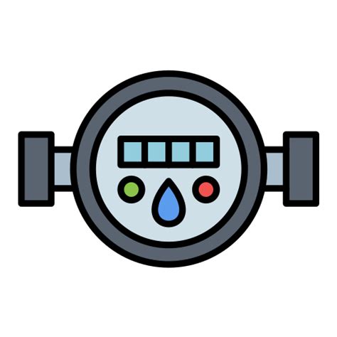 Water Meter Generic Color Lineal Color Icon