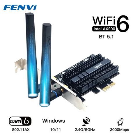 Faixa Dupla 3000mbps Wi Fi 6 Intel Ax200 Para Bluetooth 5 2 802 11ax 2 4g 5ghz Wifi 6e 6ghz