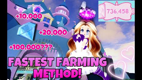 Fastest Way To Get Diamonds Royale High Farming First Video ] Youtube