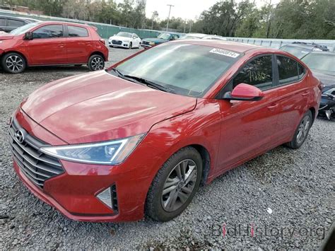 Report KMHD84LFXLU014241 HYUNDAI ELANTRA 2020 RED GAS Price And