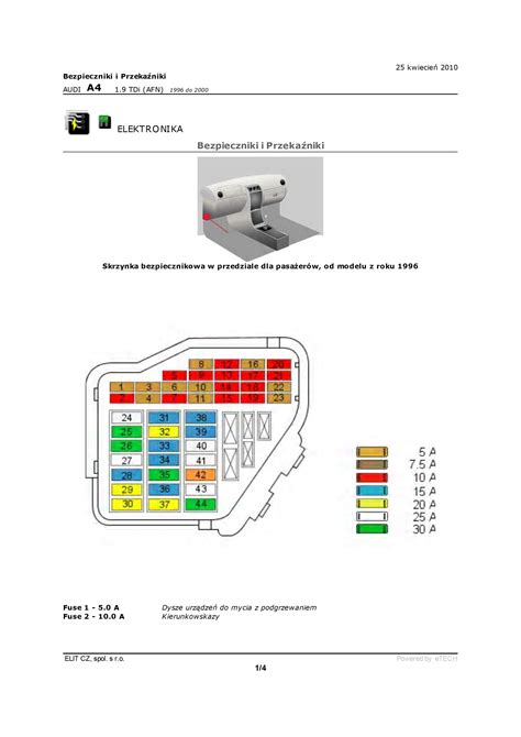 Opis Bezpieczik W Audi A B Tdi Km R