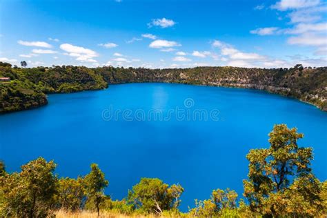 Blue Lake, Mt Gambier, South Australia Stock Photo - Image of nature ...