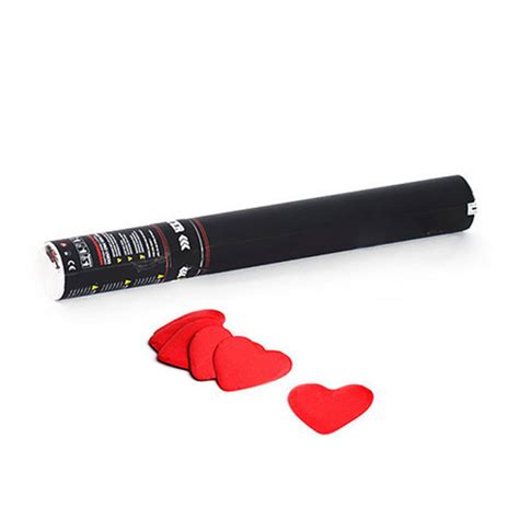 The Confetti Maker Handheld Cannon 50 Cm Confetti Red Hearts The