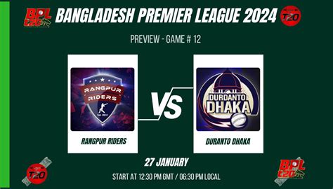 Bpl Match Durdanto Dhaka Vs Rangpur Riders Match Preview