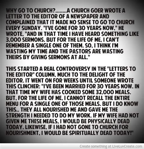 Quotes About Why Go To Church 26 Quotes Church Quotes Quotes Letter To The Editor