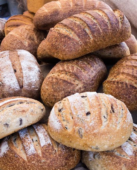 Freshly Baked Loaves Of Bread Stock Photo Image Of Crusty Levain