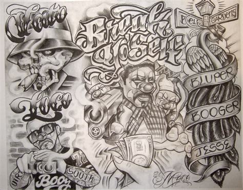 Tattoo Flash By Boog Татуировки зарисовки 191 фото Chicano Tattoos Chicano Art Boog Tattoo