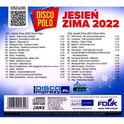 Disco Polo Mega Hits Jesień Zima 2022 digipack 2CD eMAG hu