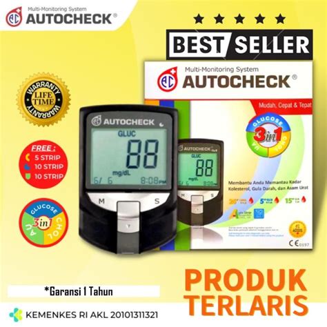 Promo Alat Cek Gula Darah In Lengkap Asli Autocheck In Original