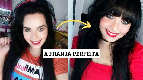 Como Cortar A Franja Sozinha Em Casa Franja Reta Estilo Coreana F Cil